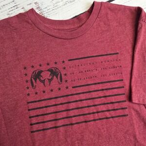 KUIU Ultralight Hunting Short Sleeve T Shirt Mens Medium Heather Red Cotton Poly